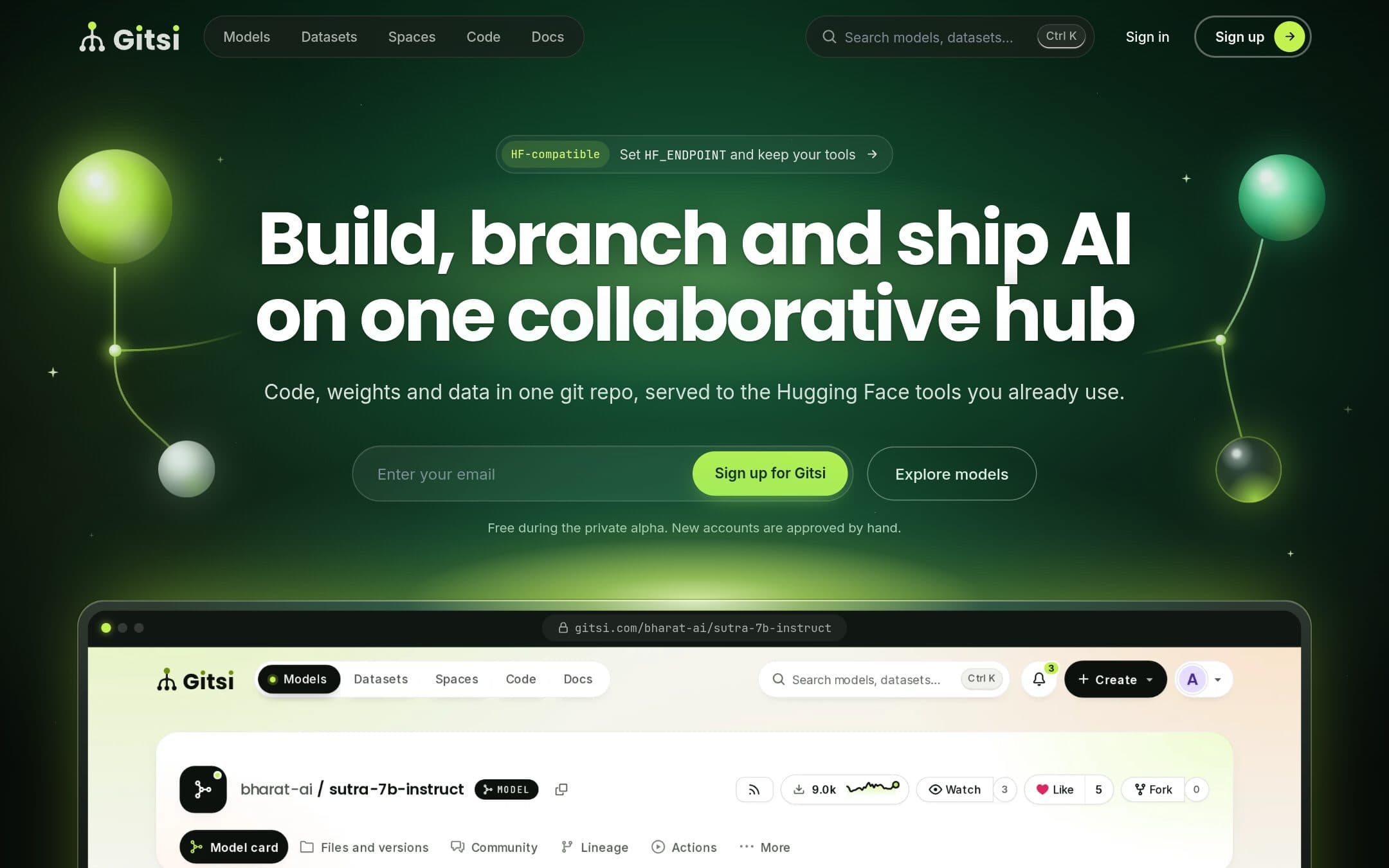 Gitsi — live site at gitsi.com