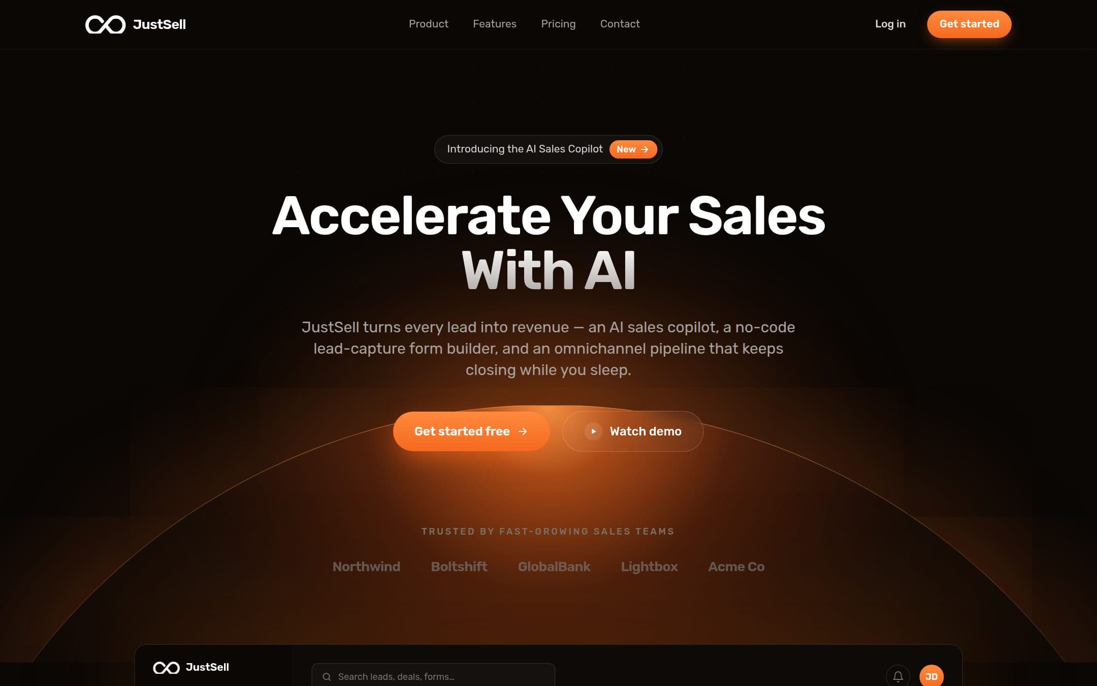 JustSell — live site at justsell.ai
